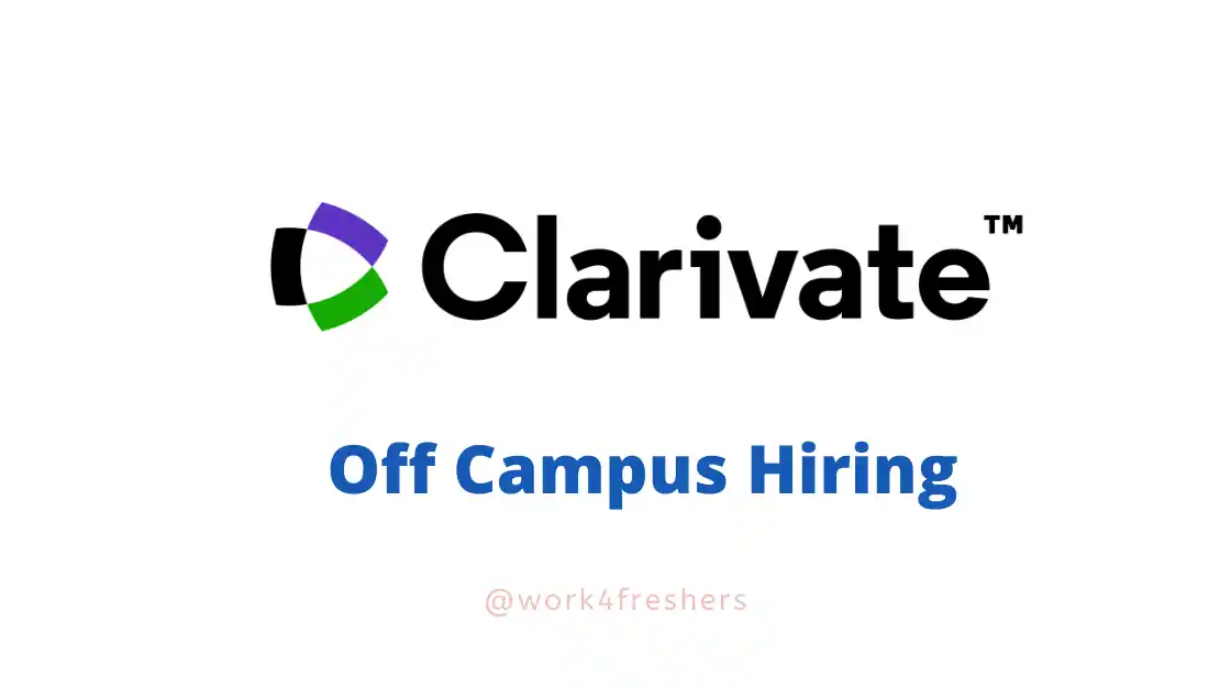 Clarivate Off Campus Hiring For Tech Engineer | Noida