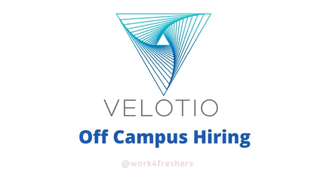 Velotio Recruitment for Work from Home | Apply Here!