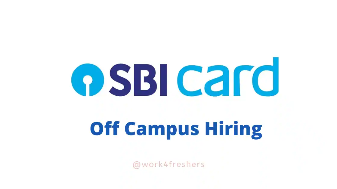 SBI Card Off Campus Hiring For Associate Analyst | Gurugram