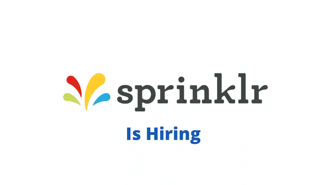 Sprinklr Off Campus Hiring Associate Operation Engineer |Apply Now!