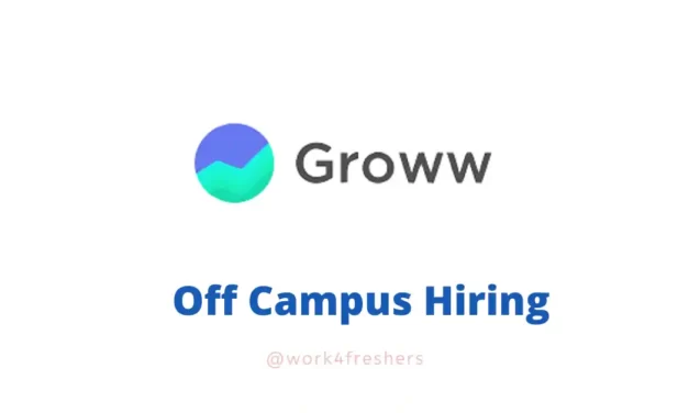 Groww Off Campus 2024 | Operation Associate | Apply Now