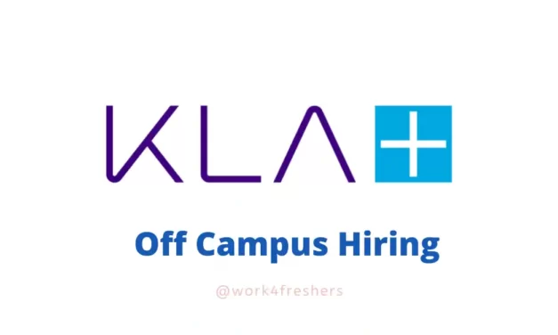 KLA Off Campus Hiring For Junior Technical Writer | Chennai