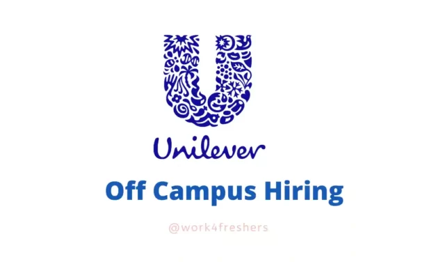 Unilever is hiring for Customer Service Officer | Apply Now