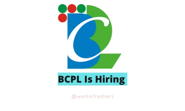 BCPL Recruitment 2023 | Apprentice |Apply Now