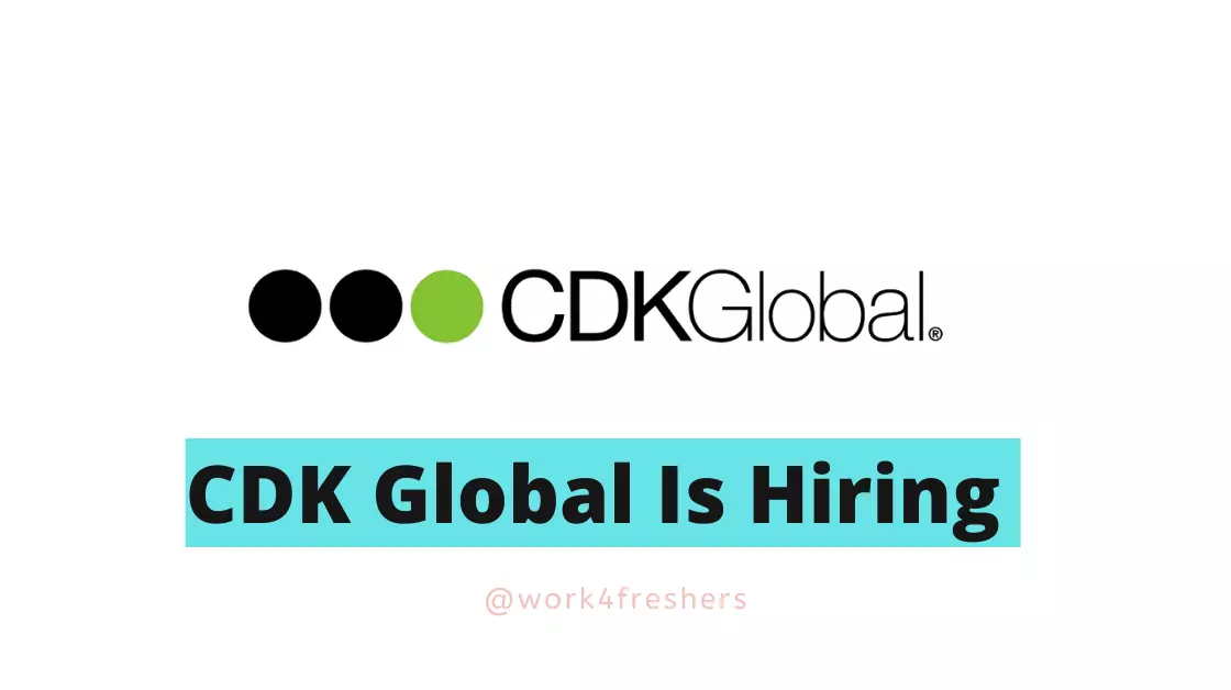 CDK Global Is Hiring  Software Engineer | Apply Now!!