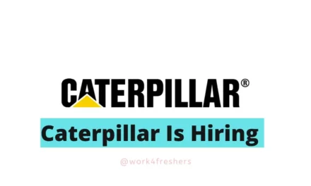 Caterpillar Recruitment | Analyst |Apply Now!!