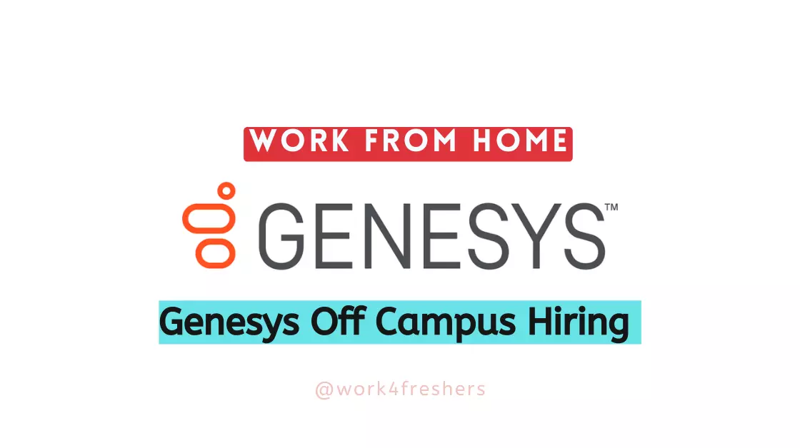 Genesys Hiring Fresher For Associate Consultant | Job for Freshers
