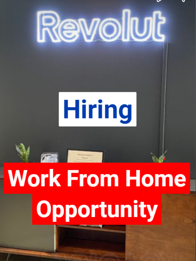 Revolut Off Campus hiring Work From Home