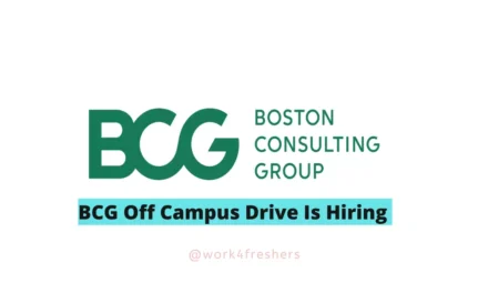 BCG Off Campus 2023 |Junior Analyst |Apply Now!