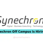 Software Engineer Off Campus Hiring Synechron |Apply Now!