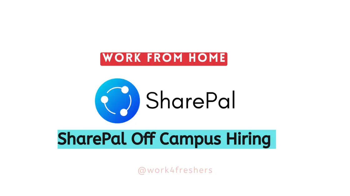 Work From Home Job  |SharePal |Any Graduate |Apply Now!