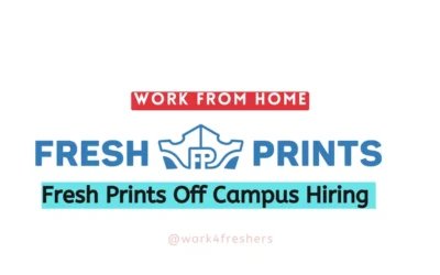 Fresh Prints Careers 2023 |Work From Home HR Internship Apply Now!