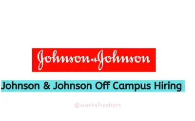 Johnson and Johnson Off Campus 2023 Hiring Interns |Apply Now!