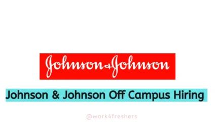 Johnson and Johnson Off Campus 2023 Hiring Interns |Apply Now!