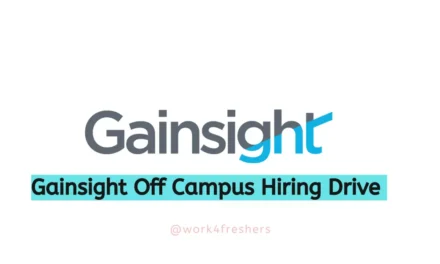 Gainsight Off Campus 2023 Hiring Software Engineer |Apply Now!