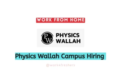 Physics Wallah Off Campus 2024 Hiring Student Support Services | Apply Now!