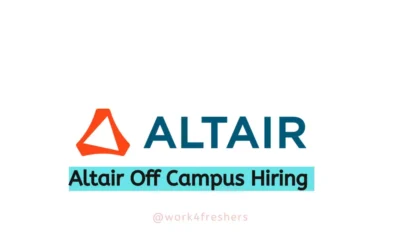 Altair Off Campus 2024 | Internship | Apply Now!!