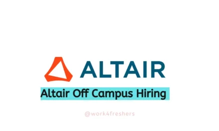 Altair Off Campus 2023 |Software Dev Engineer |Apply Now!!