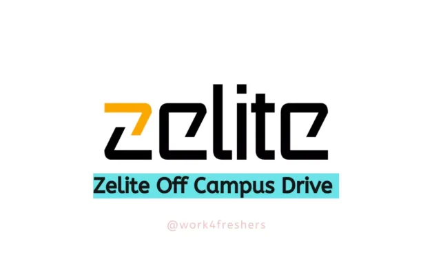 Zelite Recruitment Drive 2023 | Technical Consultant |Apply Now!
