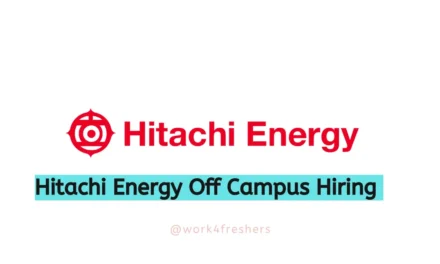 Hitachi Energy is hiring for the role of Associate Project