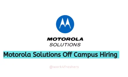 Motorola Off Campus 2024 For Software Engineer | Apply Now!