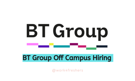 BT Group Off Campus 2024 Hiring For Support Advisor Trainee