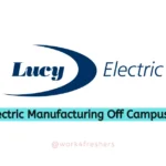 Lucy Electric Manufacturing Hiring For Diploma Engineer Trainee | Apply Now!