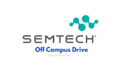 Semtech Internship 2025 | Freshers can apply