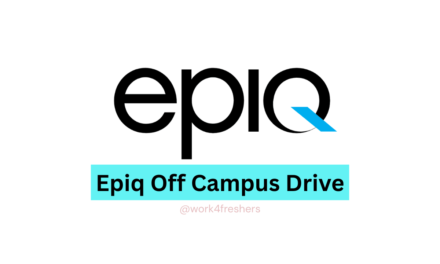 Epiq Off Campus Drive 2025 | Pune | Apply Now