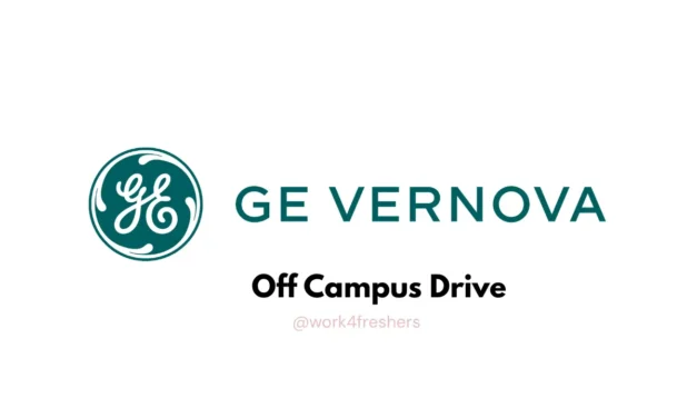 Off Campus Job Update – GE Vernova | Recruitment Drive 2025