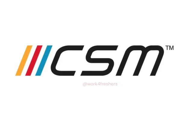 CSM Off Campus Drive hiring for HR Associate | Apply Now
