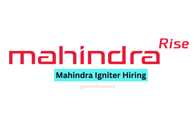 Mahindra Igniter 2025 | Campus Hiring | Apply Now