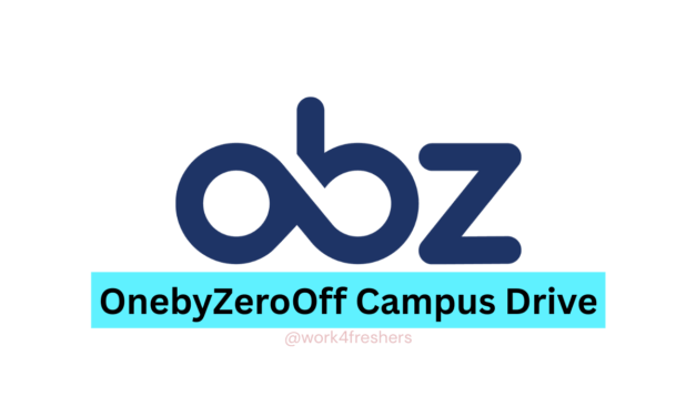 OnebyZero Internship Update 2025| Chennai | Apply Now