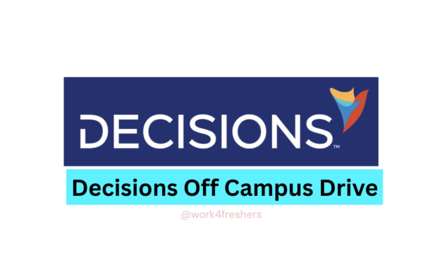 Decisions Off Campus 2025 | Mumbai | Jr. Software Developer