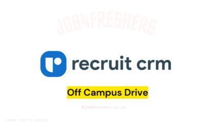 Recruit CRM Trainee Software Engineer | Work From Home