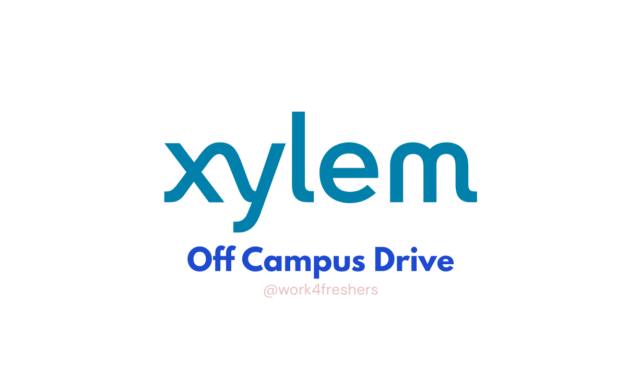 Xylem Hiring Graduate Trainee | Bangalore Office | Apply Now