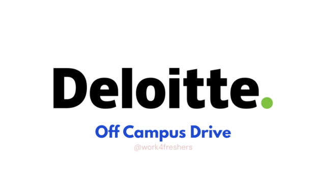 Deloitte Off Campus hiring HR Intern in Mumbai | Amazing Opportunity