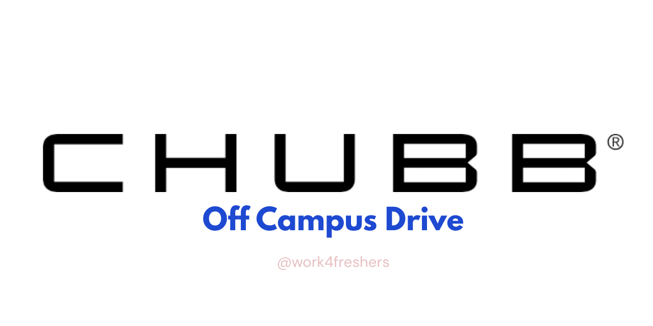 Chubb Conducting Off Campus Drive for Software Engineer Role