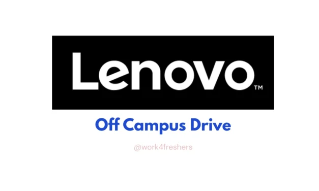 Lenovo Off Campus Recruitment 2026 | IT Developer Role in Bengaluru